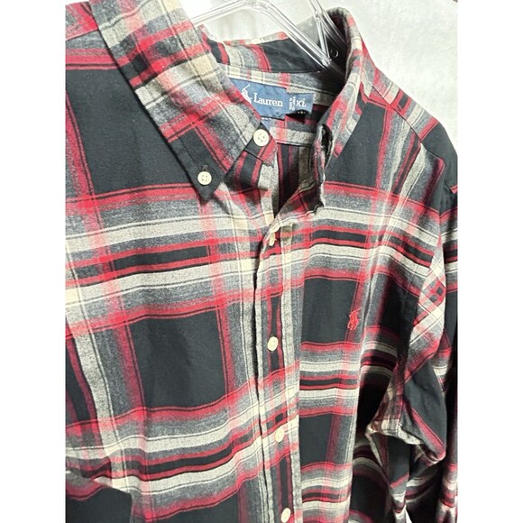 Ralph Lauren Mens XL Red Checkered Button Down Long Sleeve Shirt Schacket BNWOT - Picture 9 of 11